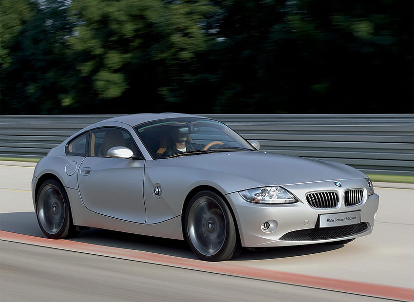 BMW, prata, em movimento, carro papel de parede HD