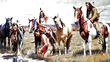 native wallpaper american indian warrors