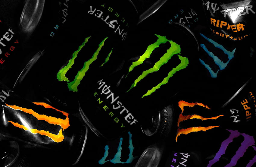 Monster Logo, Cool Monster Energy Drink HD wallpaper