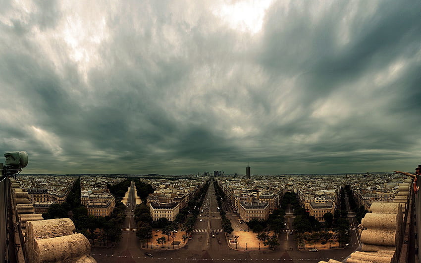 Cidades, Céu, Paris, Construção papel de parede HD