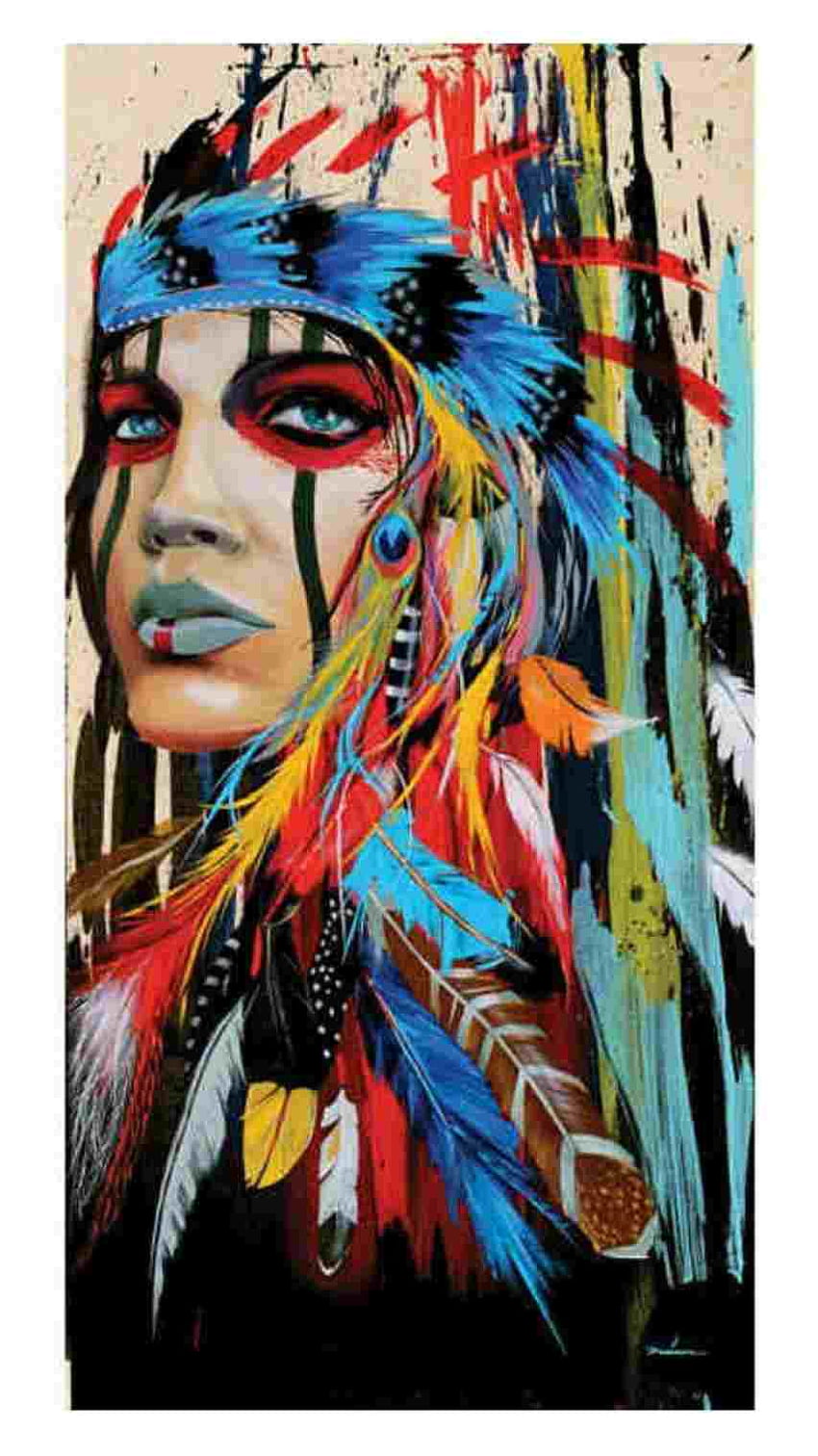 Shield of Her Husband (Lakota Sioux Woman) - Contemporary Western American  Indian Art Painting - Framed Prints by Herald | Buy Posters, Frames, Canvas  & Digital Art Prints | Small, Compact, Medium and Large Variants