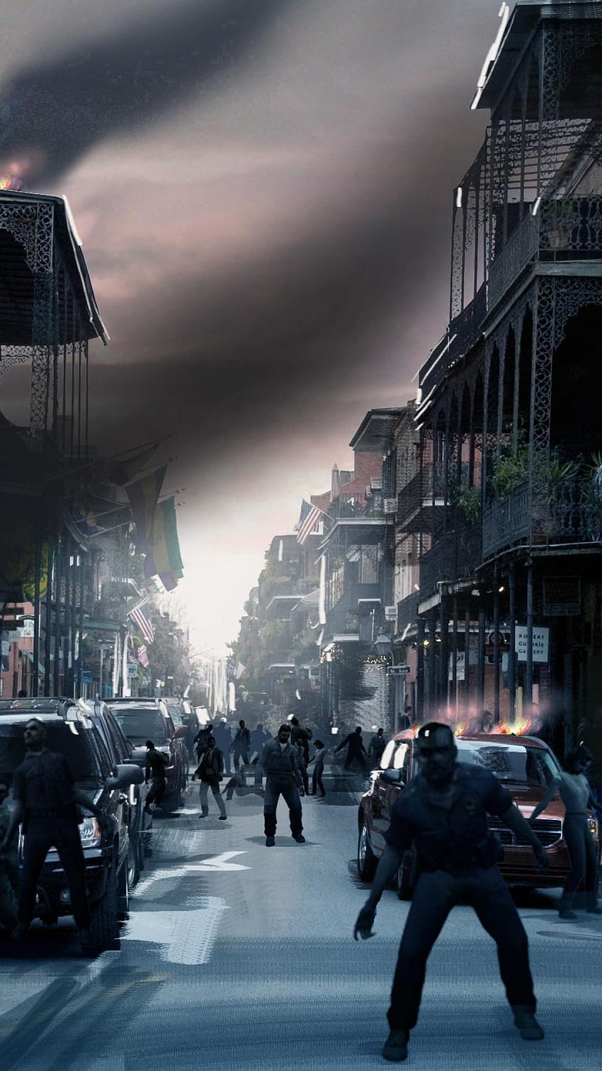 Zombie Apocalypse City HD phone wallpaper