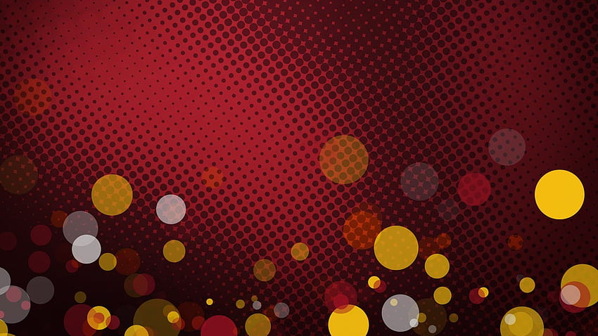 abstract, design, bokeh, halftone, graphics, red background, vector - HD wallpaper