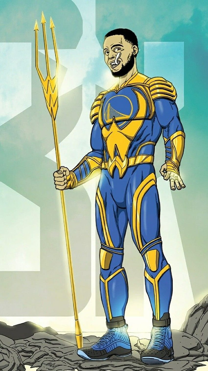 Stephen Curry as Aqua Man. BASKETBALL. Stephen curry, Cartoon Stephen Curry HD phone wallpaper