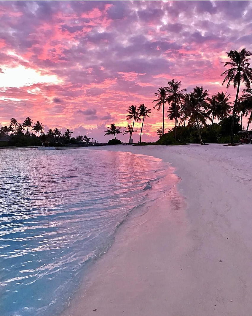 Sunset in Maldives PC:. Beach , Nature HD phone wallpaper | Pxfuel