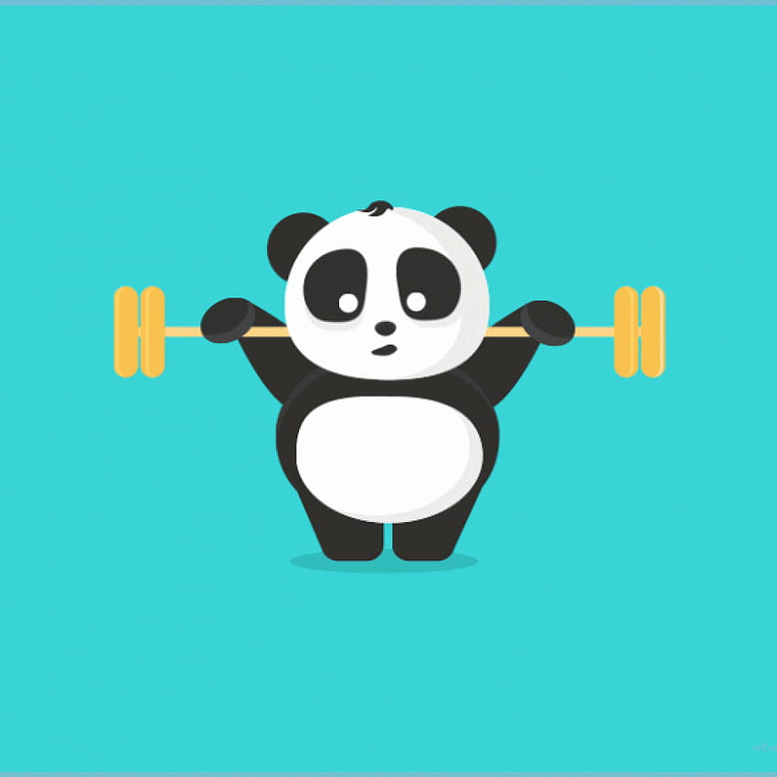 Workout with panda Cute panda cartoon, Cute panda drawing - cute panda cartoon HD phone wallpaper