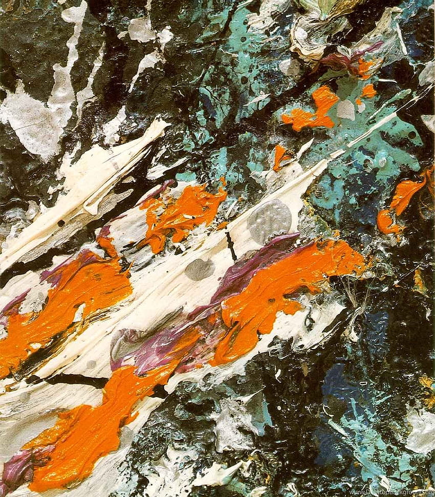 de pinturas de Jackson Pollock fondo de pantalla del teléfono