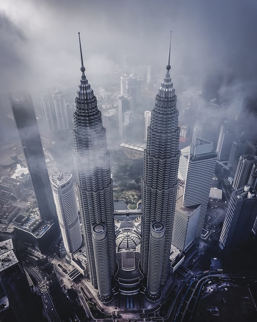 Malaysia Kuala Lumpur city skyscrapers 1080x1920 iPhone 8766S Plus  wallpaper background picture image
