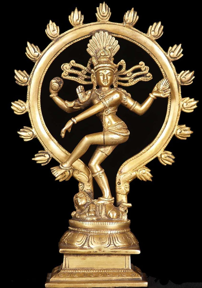 Sold Brass Dancing Shiva As Nataraja 10 - Nataraja God Of Dance ...