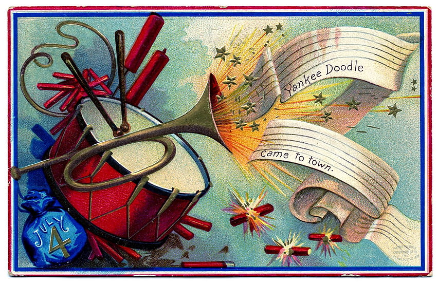 Patriotic Clip Art - July 4th - The Graphics Fairy, Vintage Patriotic July 4th HD wallpaper