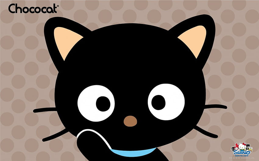 Chococat, Hello Kitty, Japanese, Black, Sanrio, Cute, kawaii, Neko, Nyan, Cat HD wallpaper