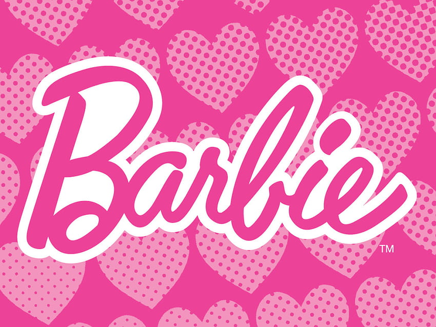 barbie , text, pink, font, pattern, magenta HD wallpaper