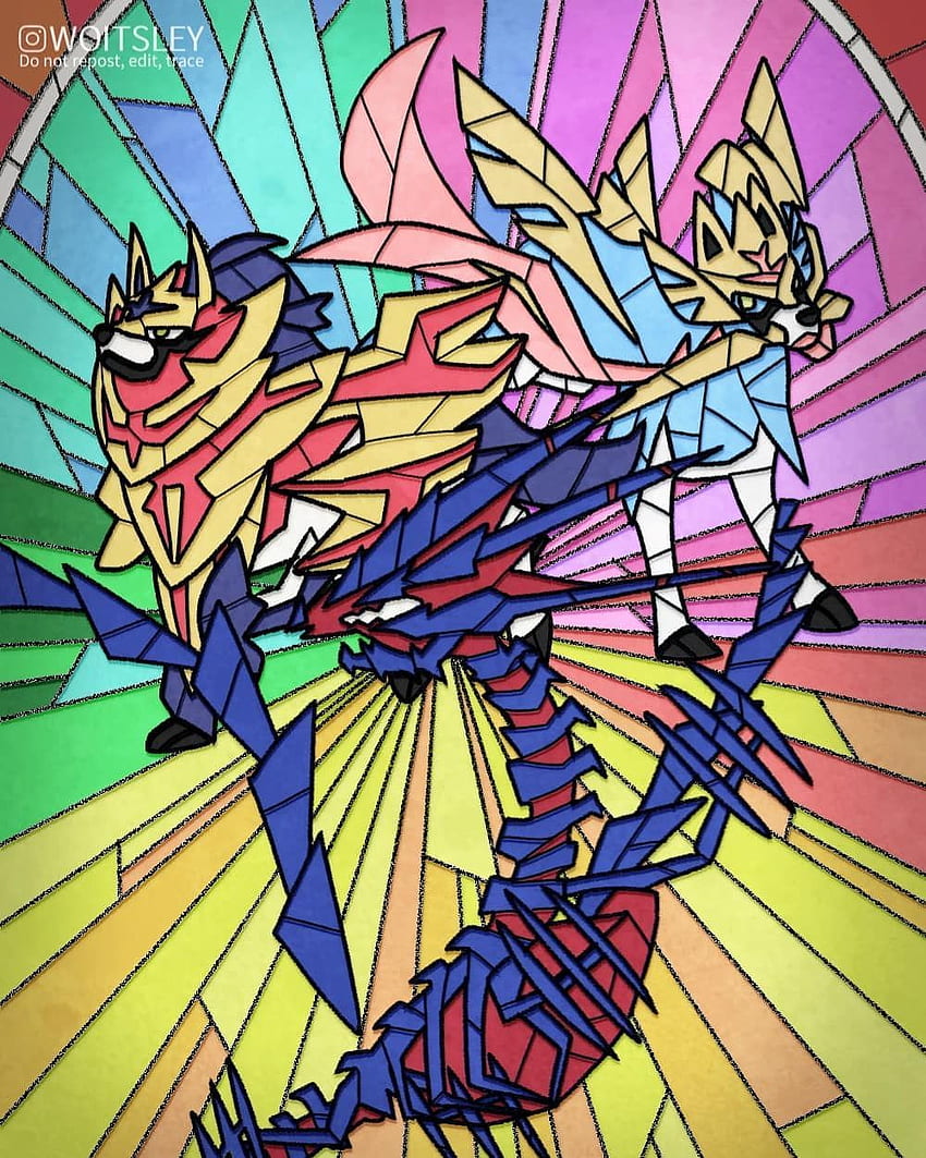 Mixeli on X: Official Artwork of Zacian, Zamazenta and Eternatus