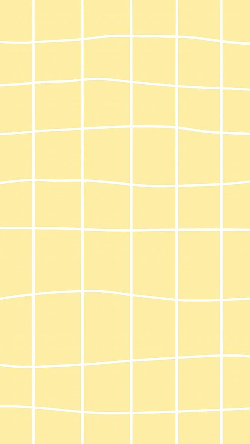 illustrazione premium di Yellow pastel grid psd social estetico nel 2021. iPhone giallo, Giallo pastello estetico, Giallo, Plaid giallo estetico Sfondo del telefono HD