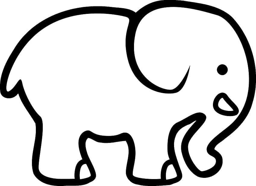 Kartun Gajah , Clip Art, Clip Art di Clipart Library, Simple Elephant Wallpaper HD