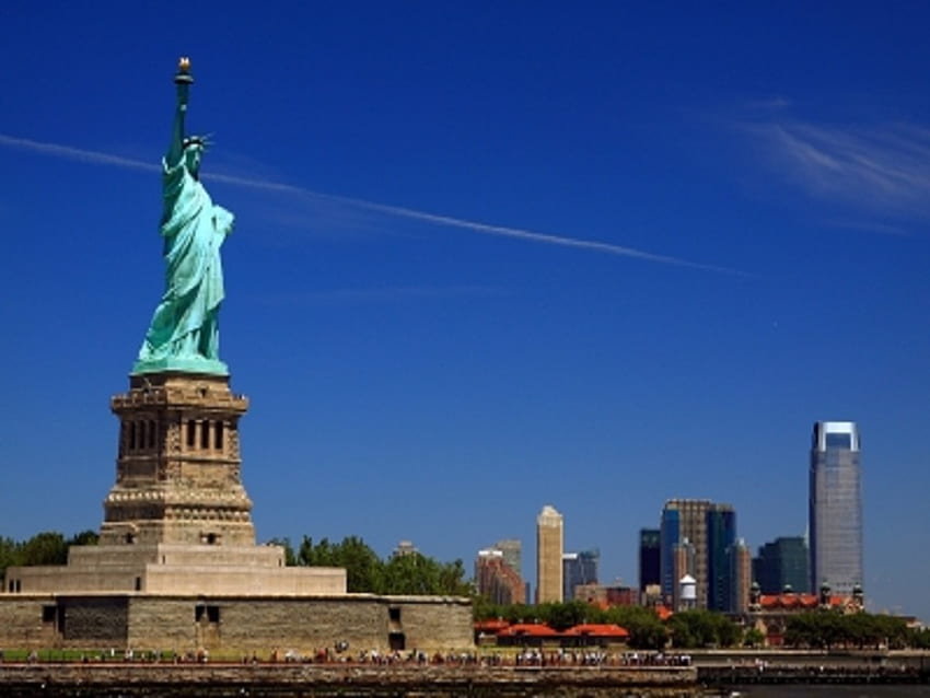 Statua della libertà, dom, new york, america Sfondo HD