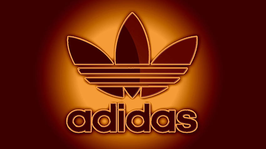 Adidas Rot, Rotes Adidas-Logo HD-Hintergrundbild