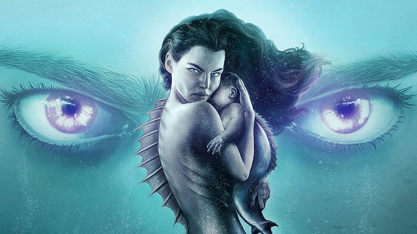 Siren (2018 - 2020), Meerjungfrau, Fernsehserie, Fantasy, Baby, Mädchen, Eline Powel, Schauspielerin, Sirene HD-Hintergrundbild