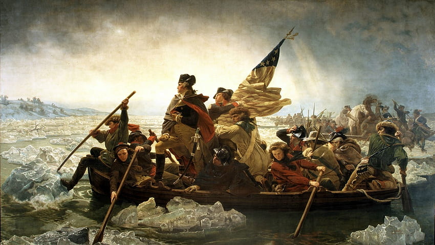 デラウェア川を渡るワシントン、ジョージ・ワシントン 高画質の壁紙