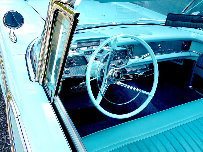 Auto, Cars, Retro, Steering Wheel, Rudder, V8, Mercury, Classic, Oldtimer, Vehicle HD wallpaper
