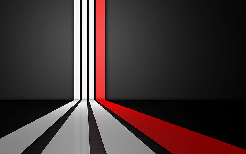 Home Abstract White And Red Stripes [] for your , Mobile & Tablet. Explore Red And White Background. Red and Black Designs, Black and White Lines HD wallpaper