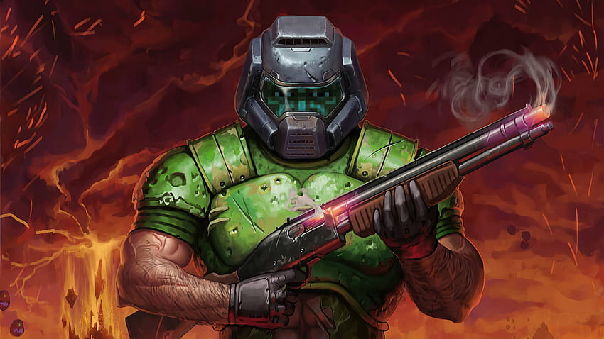 Doom Shotgun , Games , , and Background, Original Doom HD wallpaper