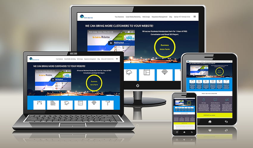 Responsives Webdesign, Website-Design HD-Hintergrundbild