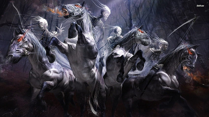 Four Horsemen Of The Apocalypse . Horsemen of the apocalypse, Horse artwork, Four horsemen, Demon Horse HD wallpaper