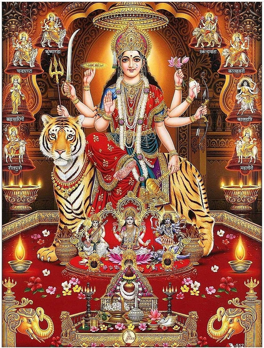 Navdurga and Mata Vaishno devi darshan. Durga goddess, Durga, Maa HD phone wallpaper