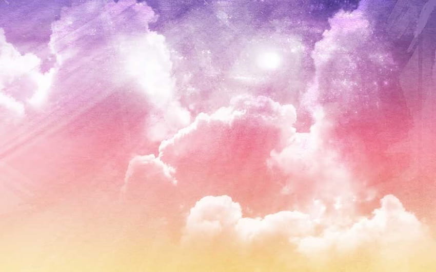 streszczenie pochmurne niebo 000452 fioletowy p jpg, chmury, kolory, przyroda, tęcza Tapeta HD