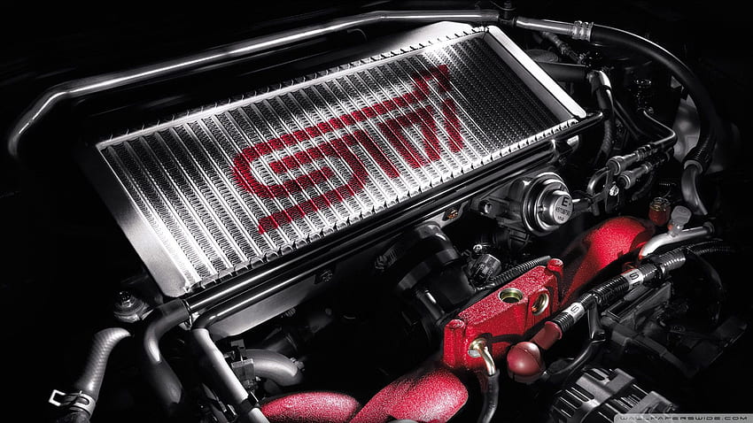 Motor Subaru WRX STI, logotipo STI fondo de pantalla