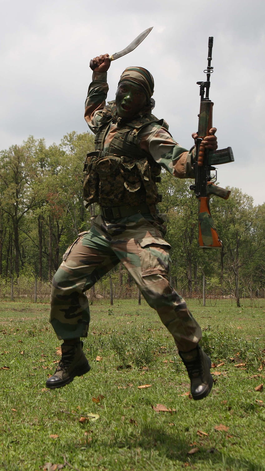 Ejército, Ejército indio Gorkha fondo de pantalla del teléfono