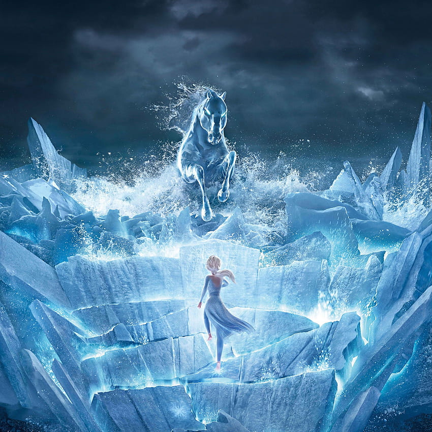 Elsa , Frozen 2, The Nokk, Water Spirit, Animasyon, Filmler, Dark Frozen HD telefon duvar kağıdı