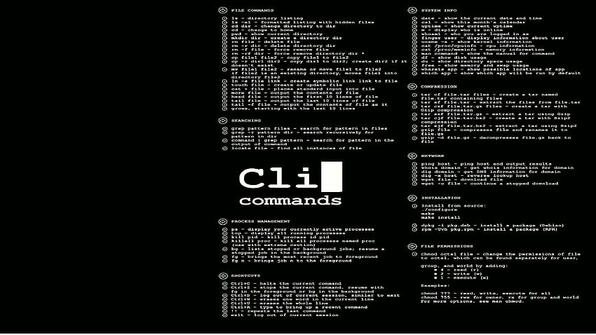 Comando Linux, prompt dei comandi Sfondo HD
