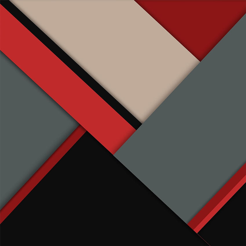 design de material cinza vermelho iPad Pro Papel de parede de celular HD