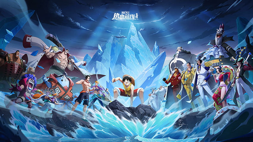 Luffy, Zoro, Lie Busanji, Nami, Chopper, Robin y Merry One Piece Fighting Path fondo de pantalla