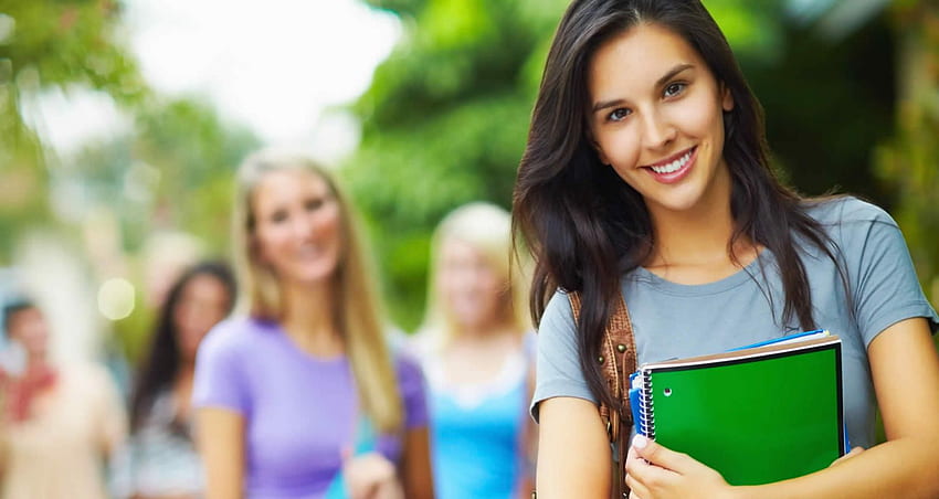 Girl In College - -, University Students HD wallpaper