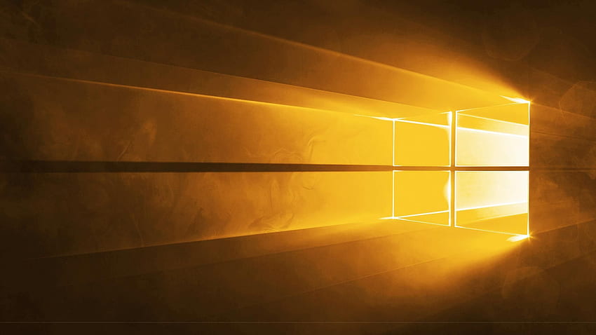 Windows 10 สีสันสดใส สีเหลือง วอลล์เปเปอร์ HD