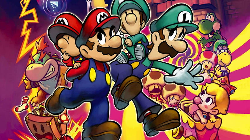 Di Mario & Luigi - Mario & Luigi Partners In Time - Sfondo HD