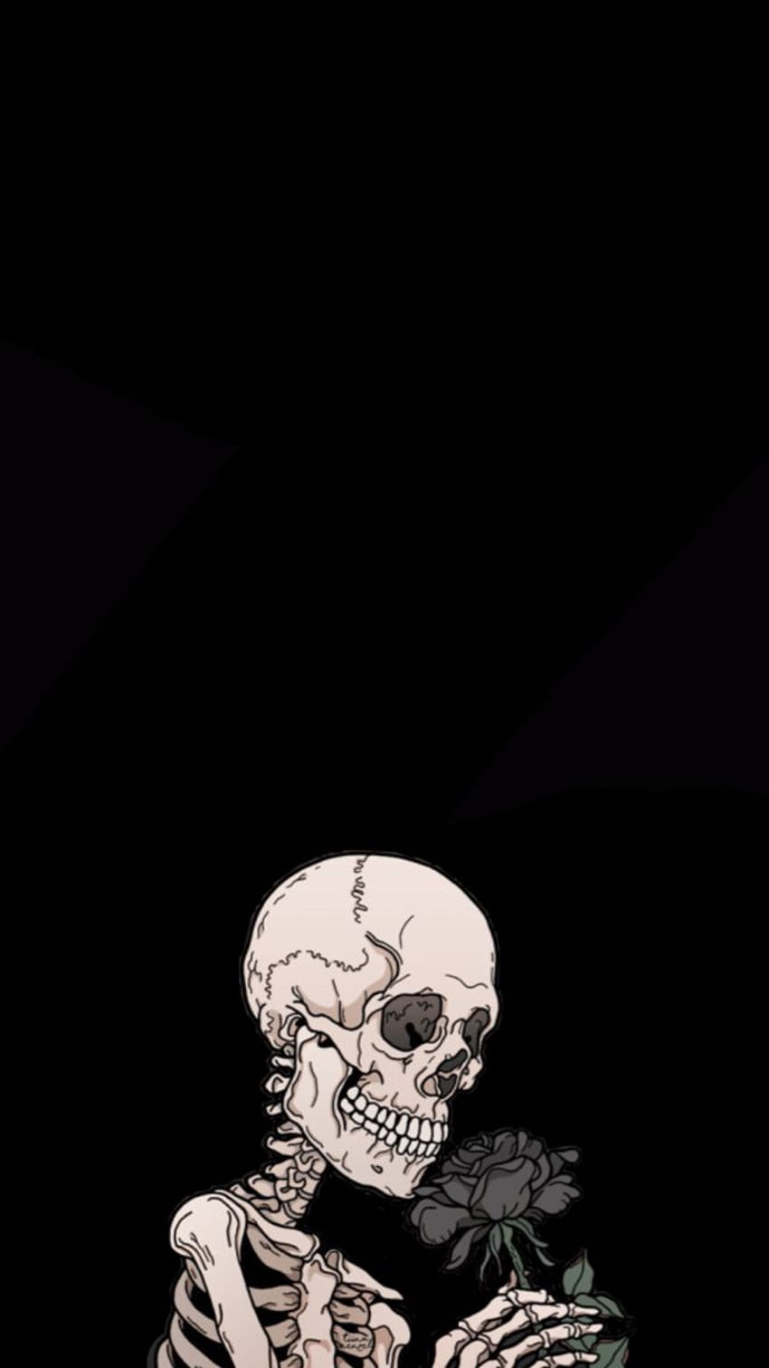 de esqueleto simple. de esqueleto, ilustraciones de esqueleto, amor de esqueleto, esqueleto negro fondo de pantalla del teléfono