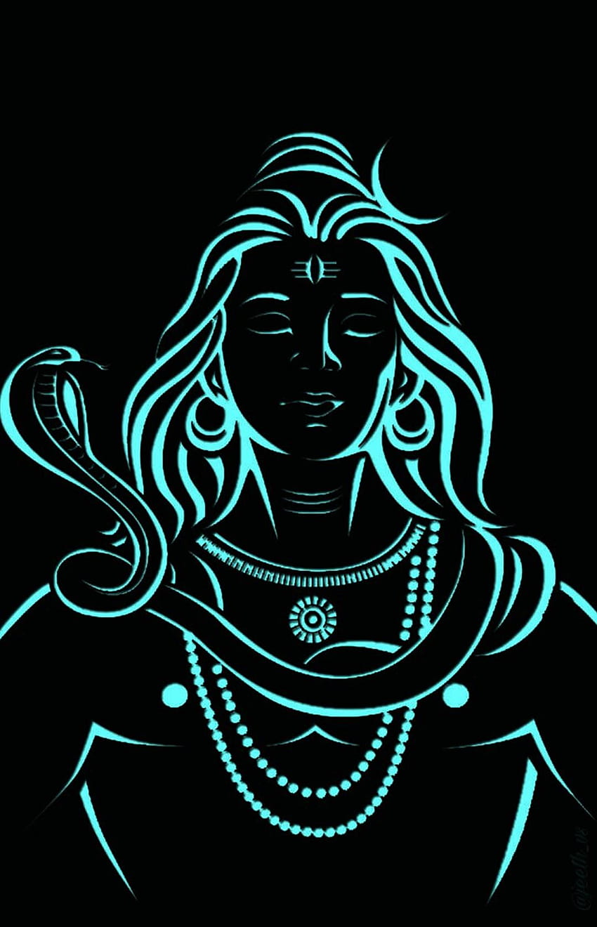 Vector Illustration of Lord Shiva Mahakaal Face Stock Vector | Adobe Stock