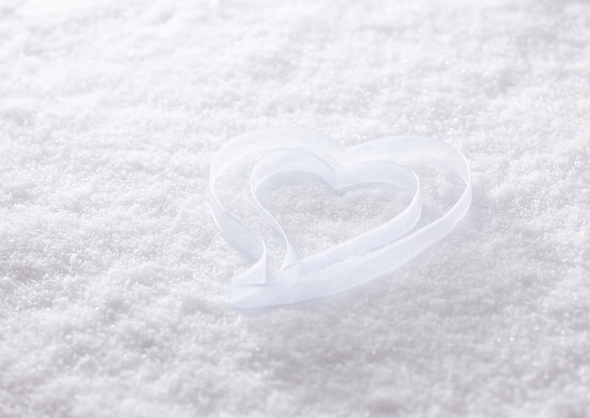 Snow, , , Tape, Heart HD wallpaper