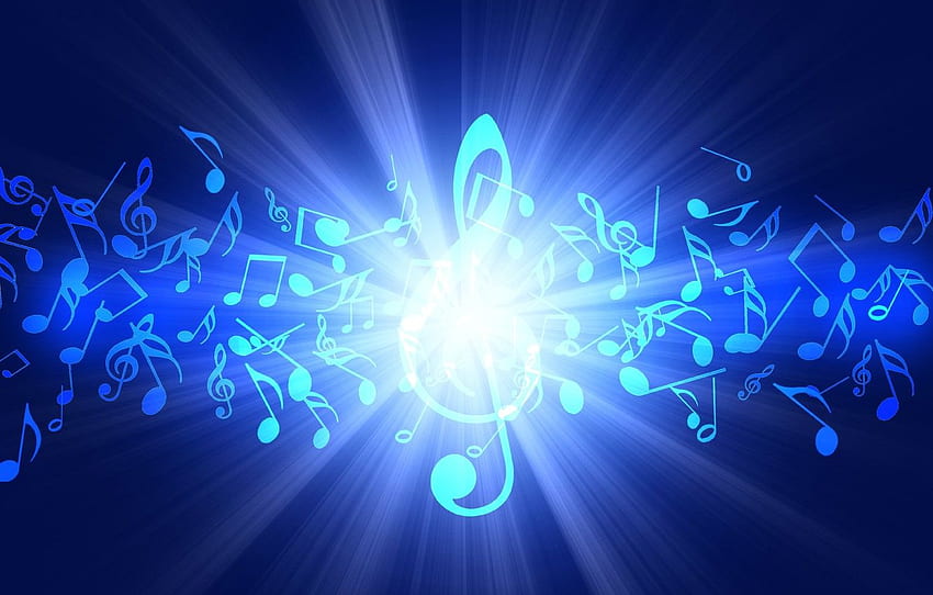 notes, music, sound, treble clef for HD wallpaper