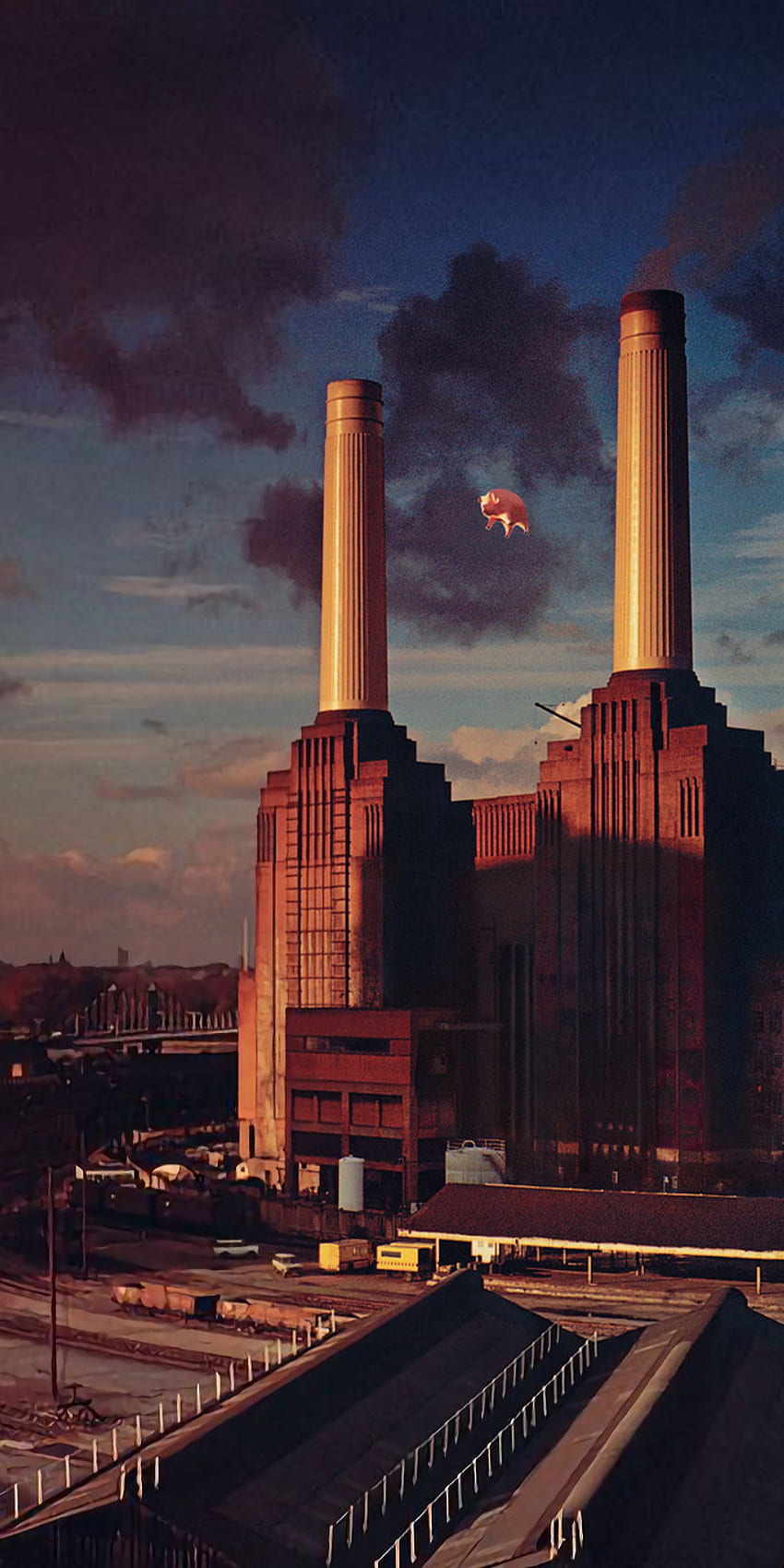 Resolución, música y de la portada del álbum Pink Floyd Animals fondo de pantalla del teléfono