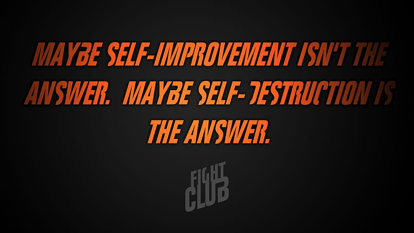 Fight Club (1999) Quote, Fight Club Quotes HD wallpaper | Pxfuel
