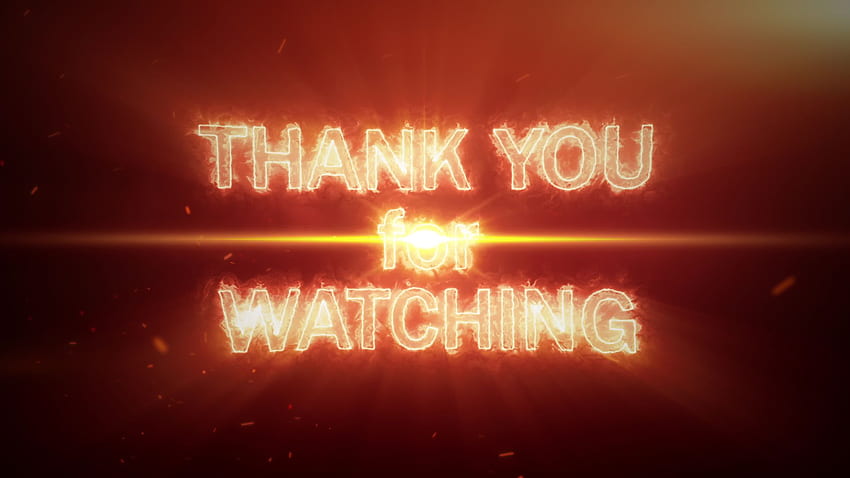 Obrigado por assistir Fire Text Big Bang - Videoclipes e vídeos de estoque no Videezy!, Obrigado por assistir papel de parede HD