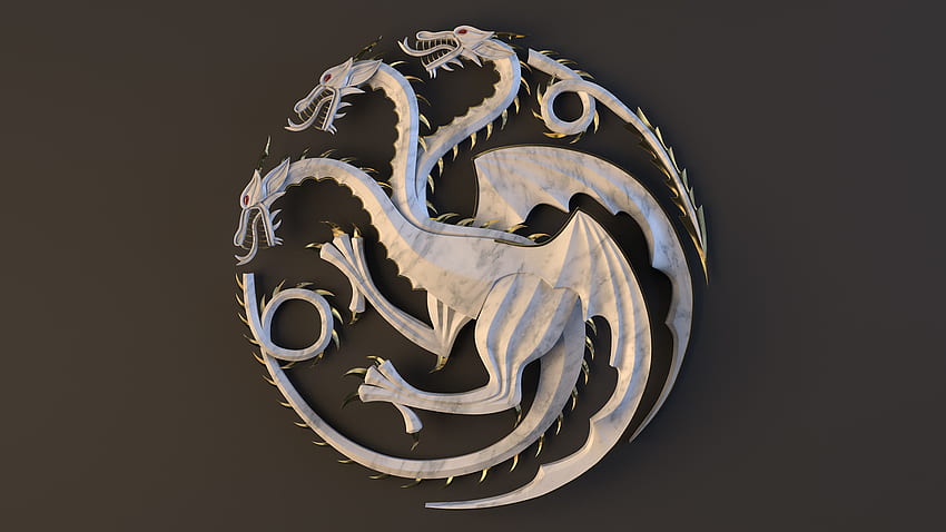 Targaryen sigil , metal, logo, automotive wheel system, silver, fashion ...
