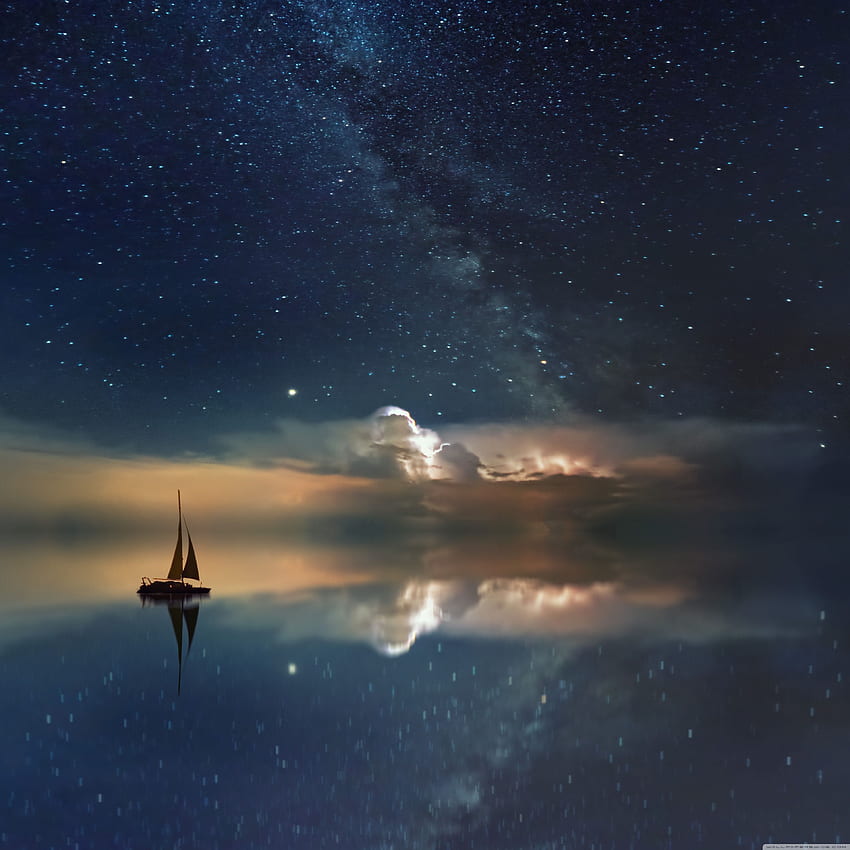 Astrography Ocean Night Stars Sky Ultra Background for U TV : & UltraWide & Laptop : Tablet : Smartphone HD phone wallpaper