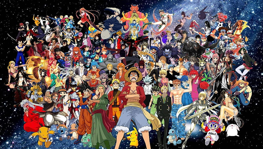 desktop wallpaper all animes together all anime together