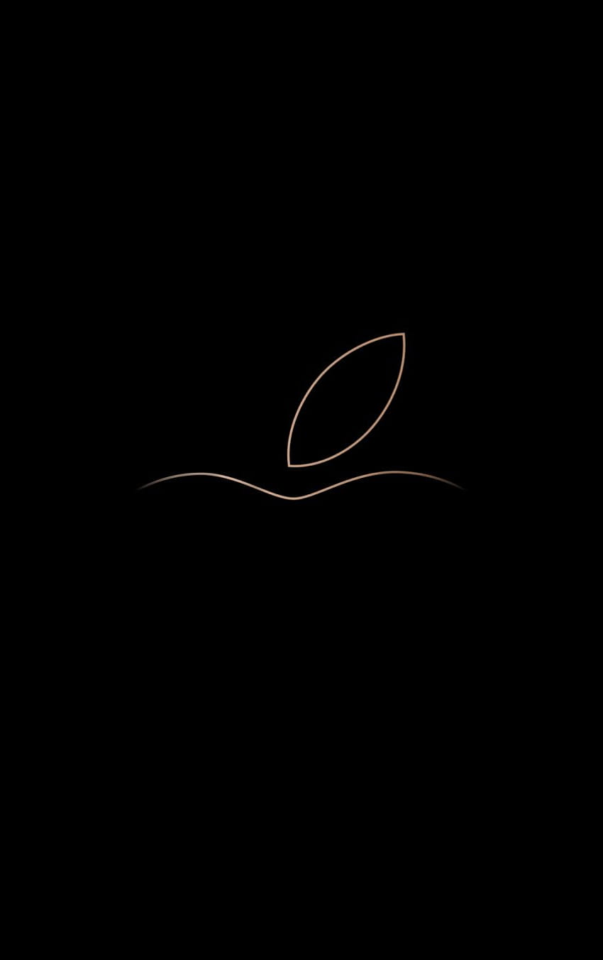 Apple, logo, minimal, dark , , iPhone 5, iPhone 5S, iPhone 5C, iPod Touch, Original iPhone 5S HD phone wallpaper